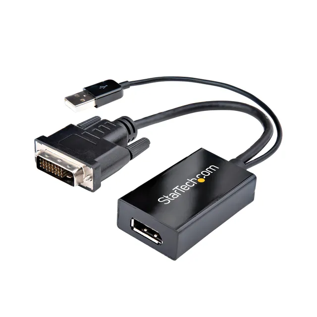 startech-com-adaptateur-dvi-vers-displayport-avec-alimentation-usb-1920x1200 image 1