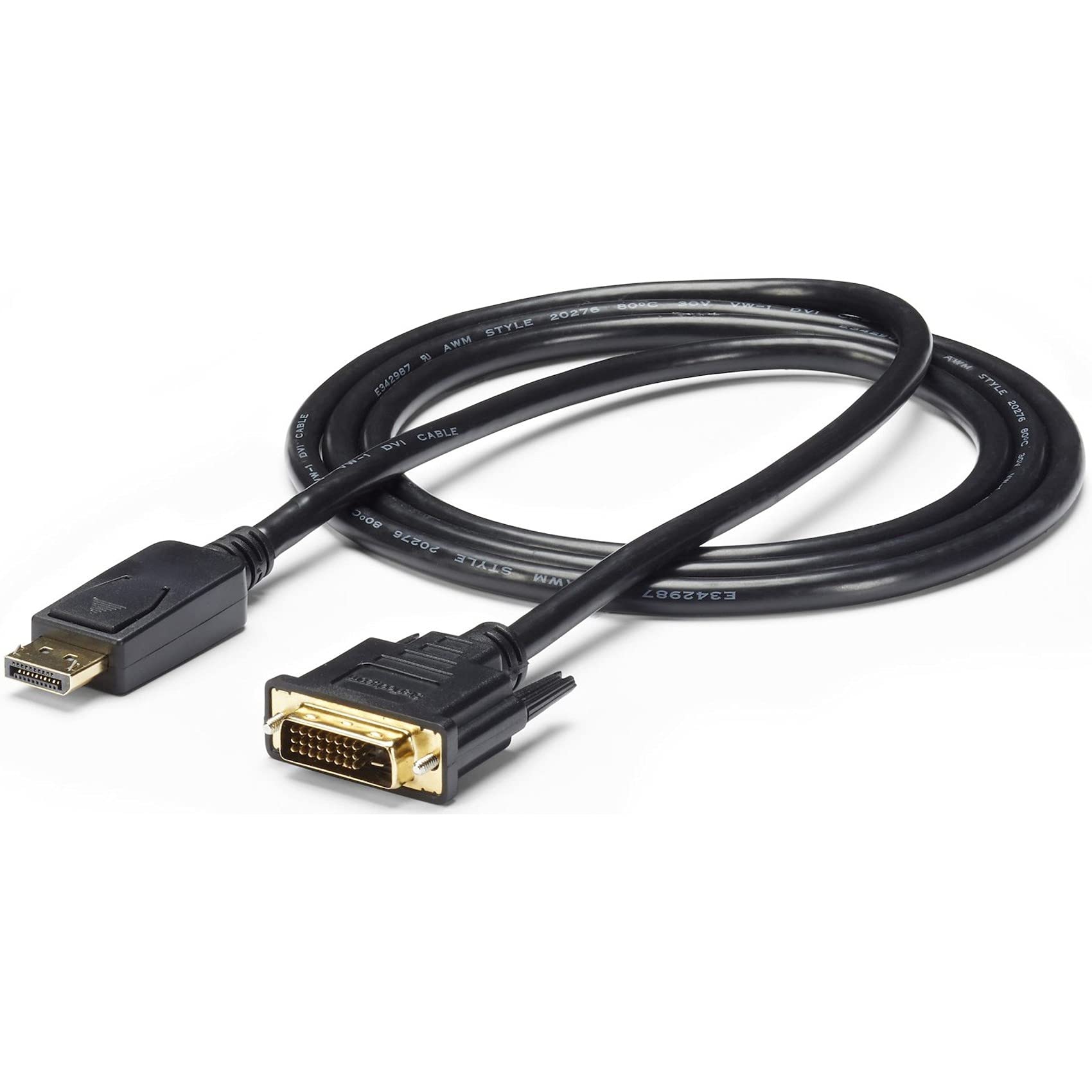 startech-com-dp2dvi2mm6-c-ble-adaptateur-displayport-vers-dvi-1-8-m-1920x1200 image 1