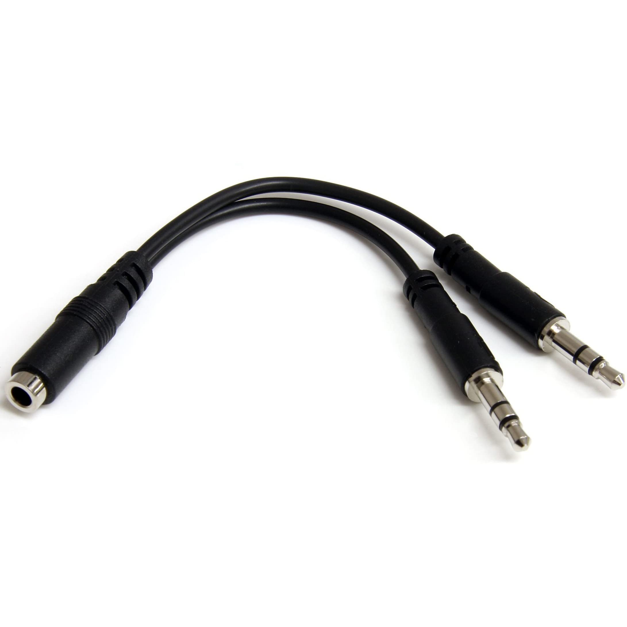startech-com-muyhsfmm-r-partiteur-casque-jack-3-5mm-4-broches-vers-2x-3-broches image 1
