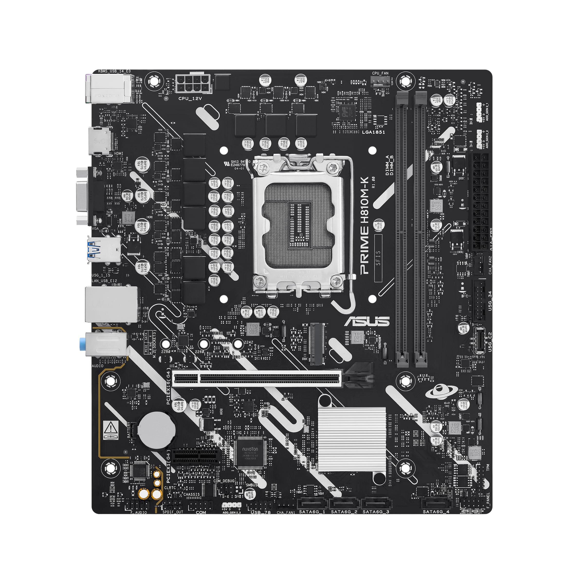 asus-rog-prime-h810m-k-carte-m-re-micro-atx-lga-1851-ddr5 image 1