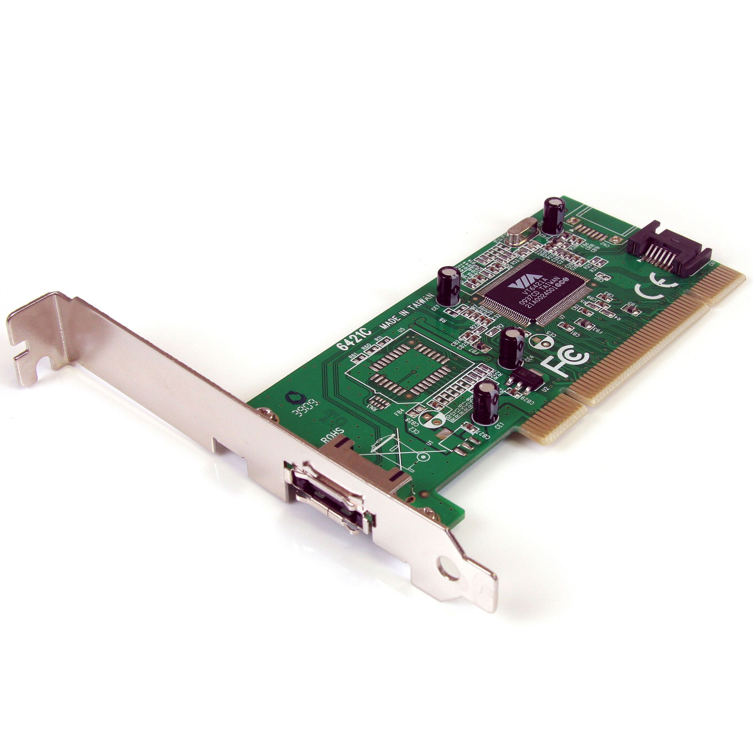 startech-com-carte-contr-leur-pci-vers-1x-esata-1x-sata-pciesata2i image 1
