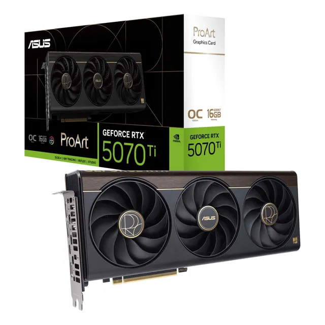 asus-rog-proart-geforce-rtx-5070-ti-16gb-gddr7-oc-edition-carte-graphique image 1