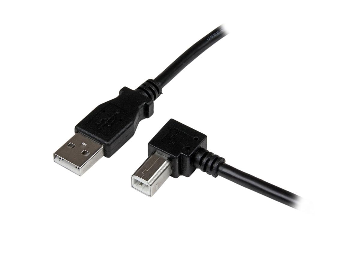 startech-com-c-ble-usb-2-0-usb-a-vers-usb-b-coud-gauche-2m-noir image 8