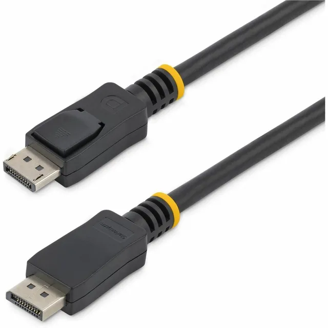 startech-com-displ50cm-c-ble-displayport-1-2-0-5-m-4k-60hz-certifi-vesa-noir image 1
