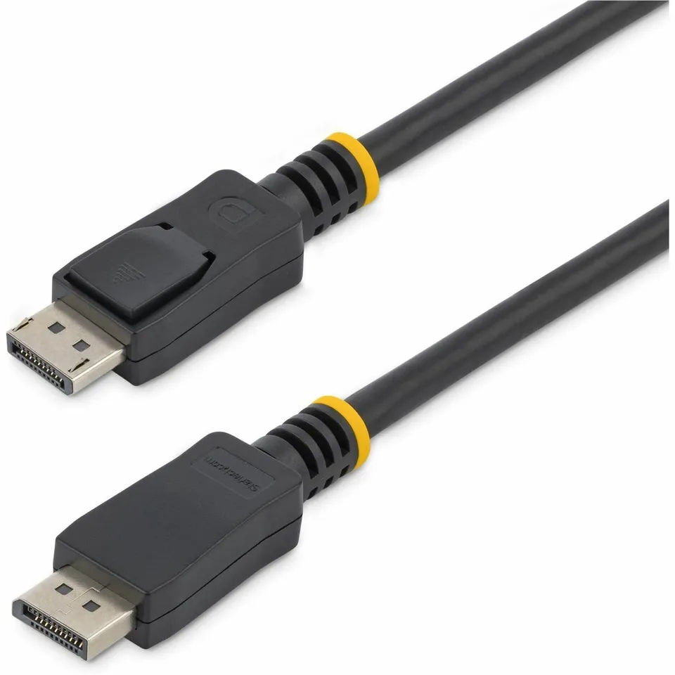 startech-com-displ50cm-c-ble-displayport-1-2-0-5-m-4k-60hz-certifi-vesa-noir image 1