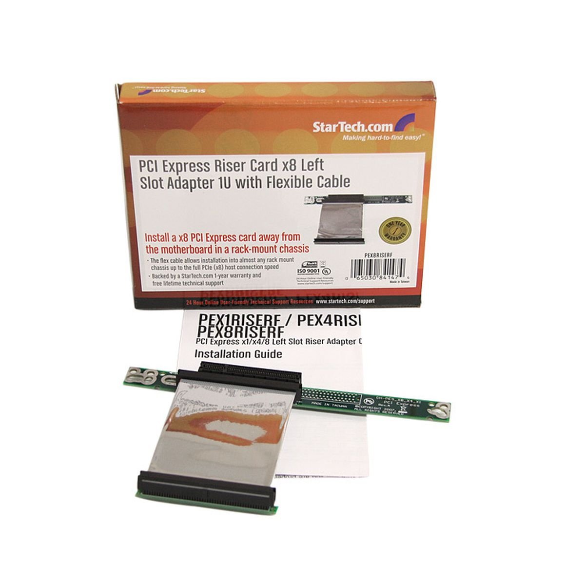 startech-com-pex8riserf-carte-riser-pci-express-x8-1u-slot-gauche-c-ble-souple image 3