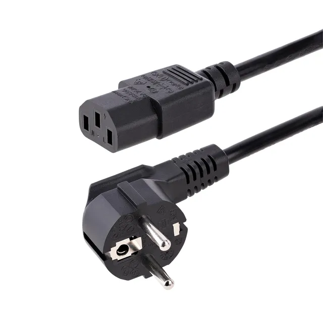 startech-com-pxt101eur-cordon-alimentation-pc-2m-schuko-vers-c13-noir image 1