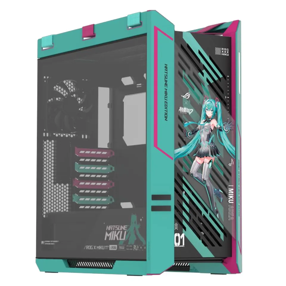 asus-rog-strix-helios-ii-hatsune-miku-edition-bo-tier-eatx-verre-tremp image 1