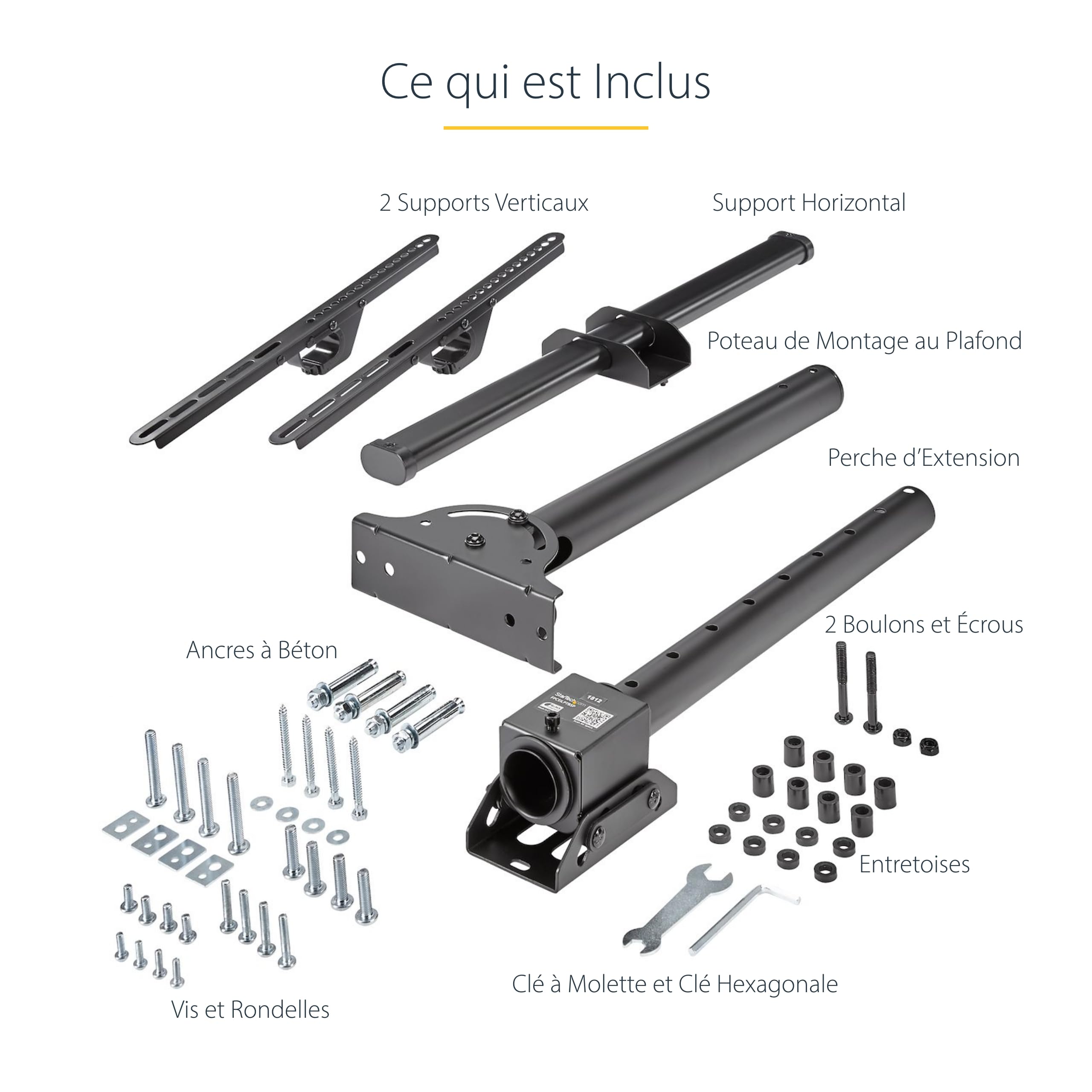 startech-com-fpceilptbsp-support-plafond-tv-32-75-pouces-vesa-50-kg image 7