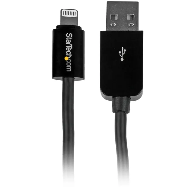startech-com-usblt3mb-c-ble-usb-a-vers-lightning-3m-noir image 1