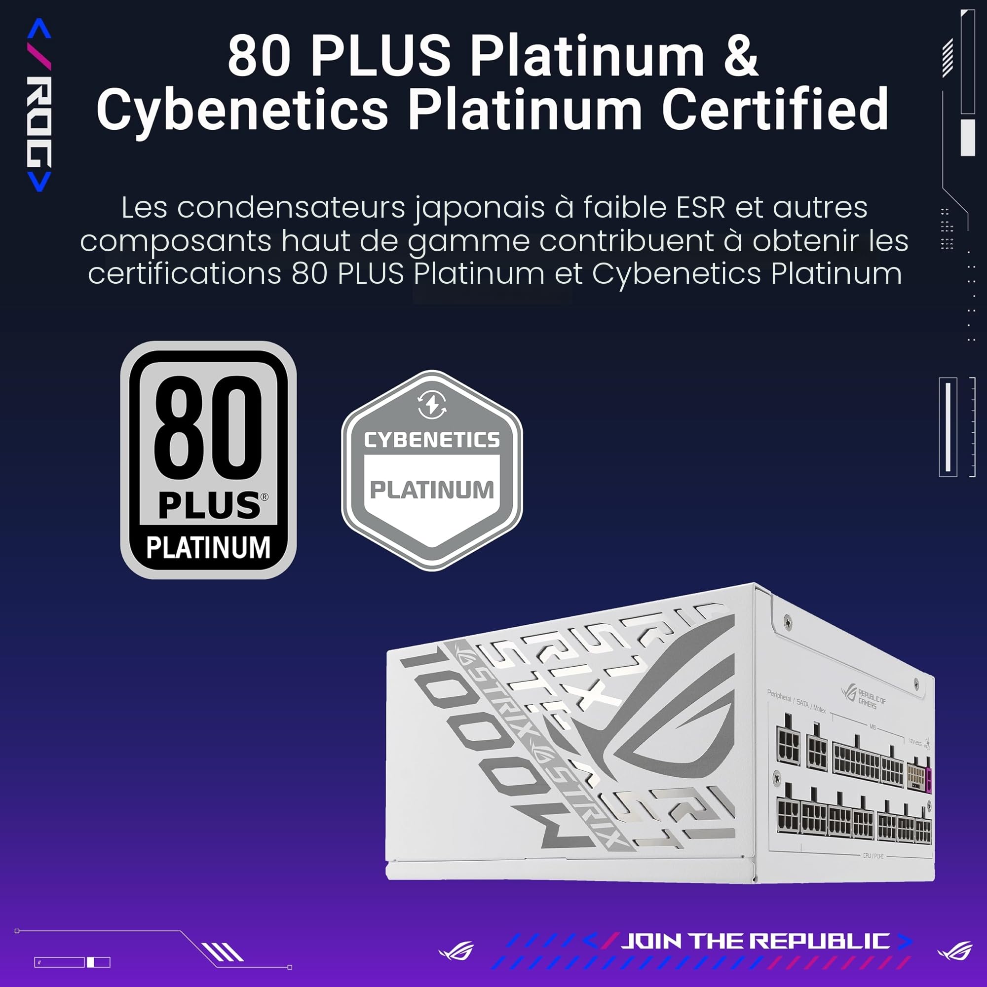 asus-rog-strix-1000w-platinum-white-alimentation-modulaire-atx-3-1-pcie-5-1 image 7