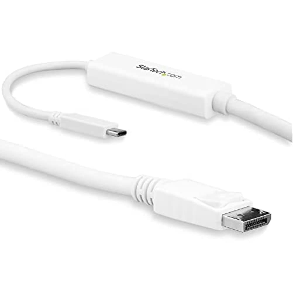 startech-com-c-ble-usb-c-vers-displayport-1-2-4k-60hz-dp-alt-mode-1-m-noir-cdp2d image 7