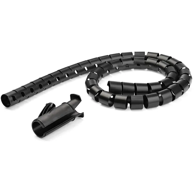 startech-com-cmscoiled2-gaine-spirale-range-c-ble-noire-2-5-m-x-25-mm-avec-outil image 1