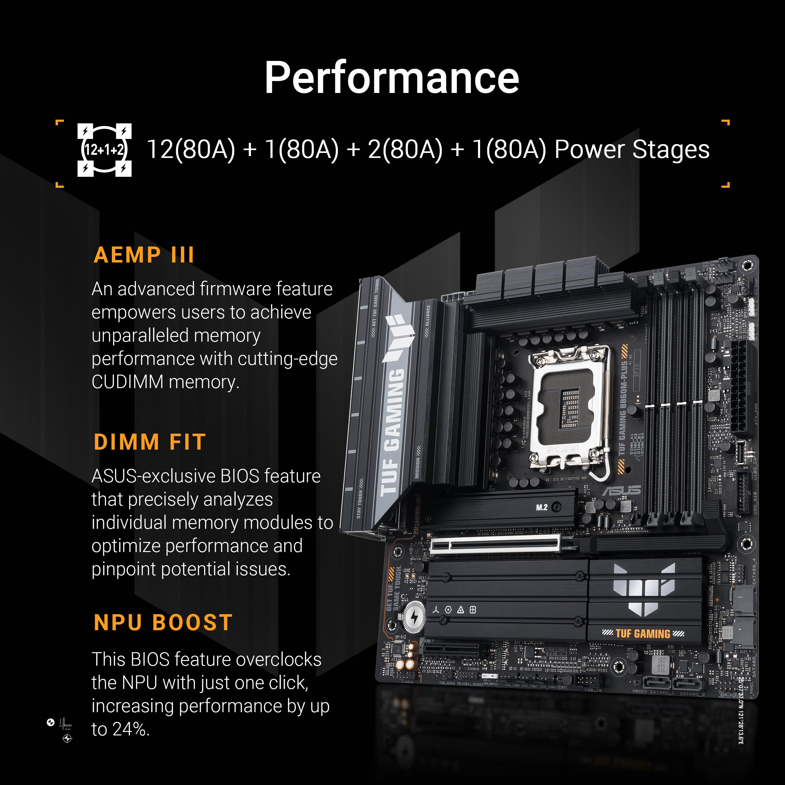 asus-tuf-gaming-b860m-plus-carte-m-re-micro-atx-intel-lga-1851-ddr5 image 3