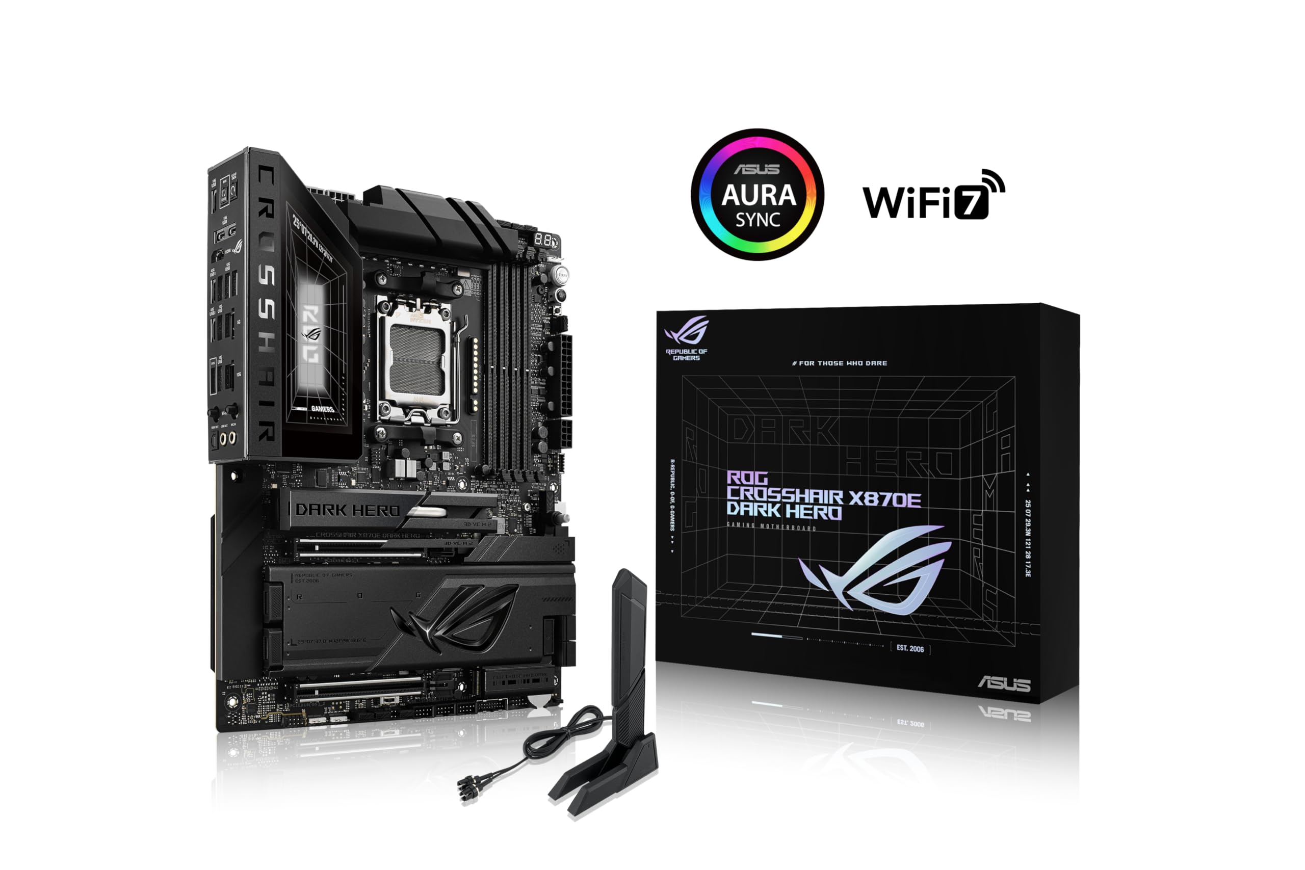 asus-rog-crosshair-x870e-dark-hero-carte-m-re-atx-am5-ddr5-wifi-7 image 5