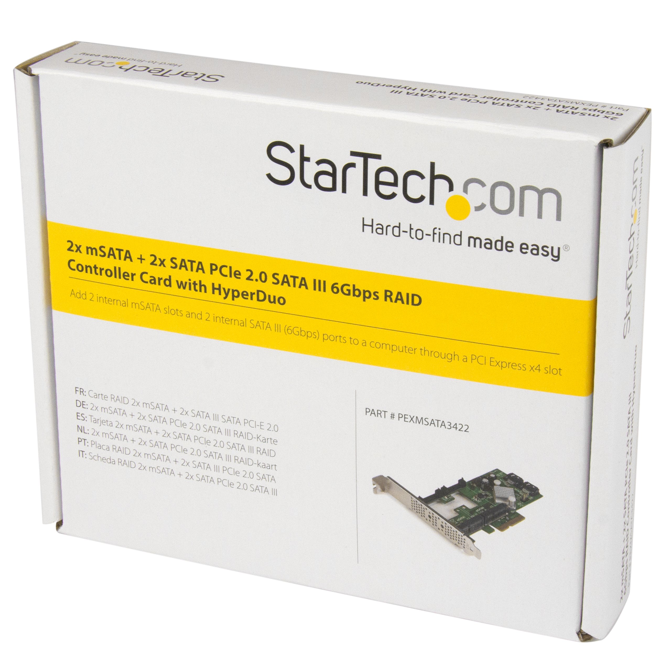 startech-com-pexmsata3422-carte-contr-leur-pci-express-raid-sata-iii-6-gb-s-2-po image 5