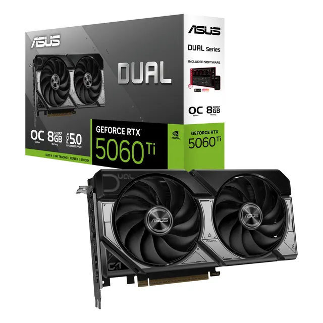 asus-rog-dual-geforce-rtx-5060-ti-8gb-gddr7-oc-edition-carte-graphique image 1
