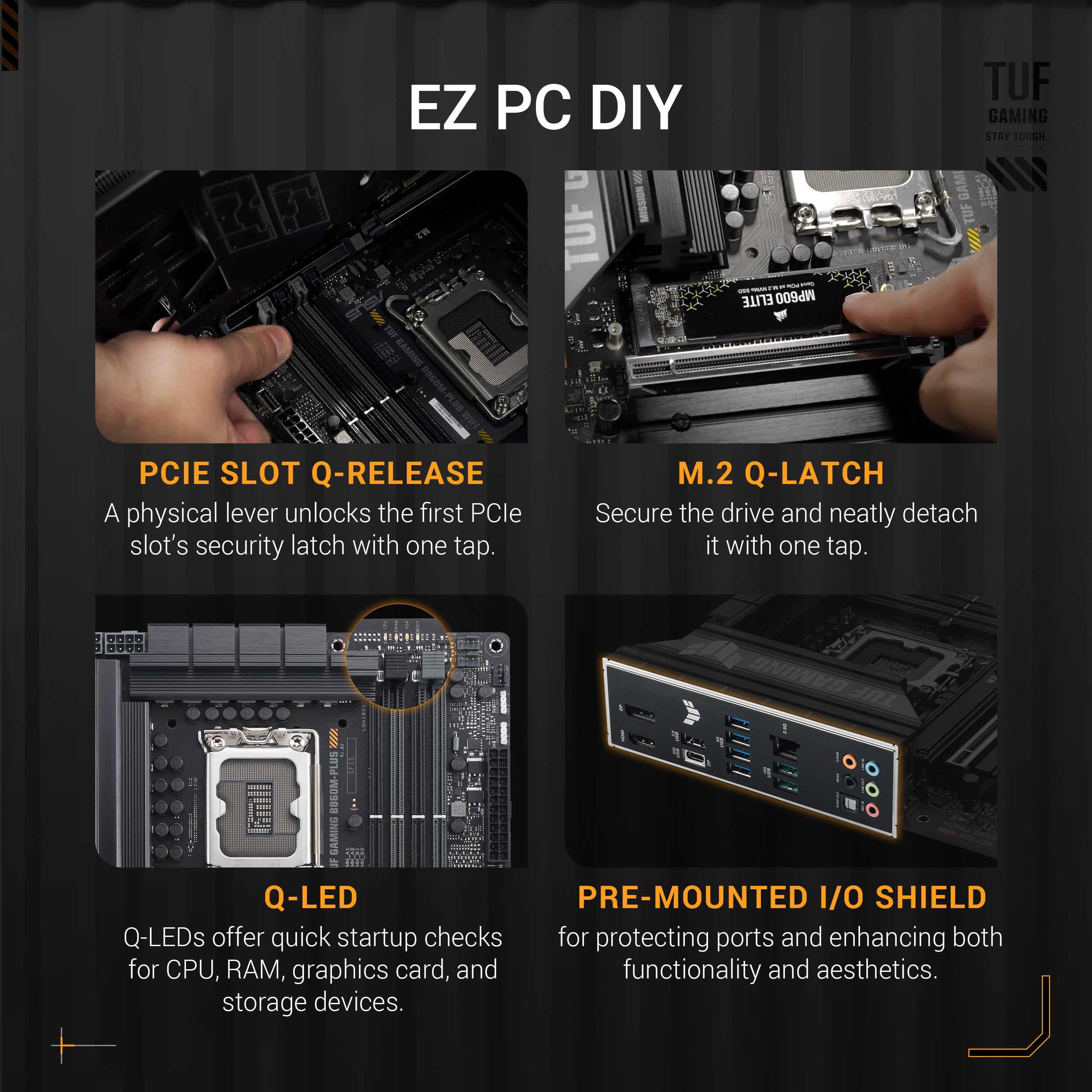asus-tuf-gaming-b860m-plus-carte-m-re-micro-atx-intel-lga-1851-ddr5 image 4