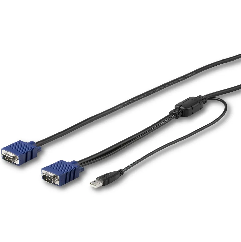 startech-com-rkconsuv15-c-ble-kvm-usb-vga-4-6-m-pour-console-rack image 1