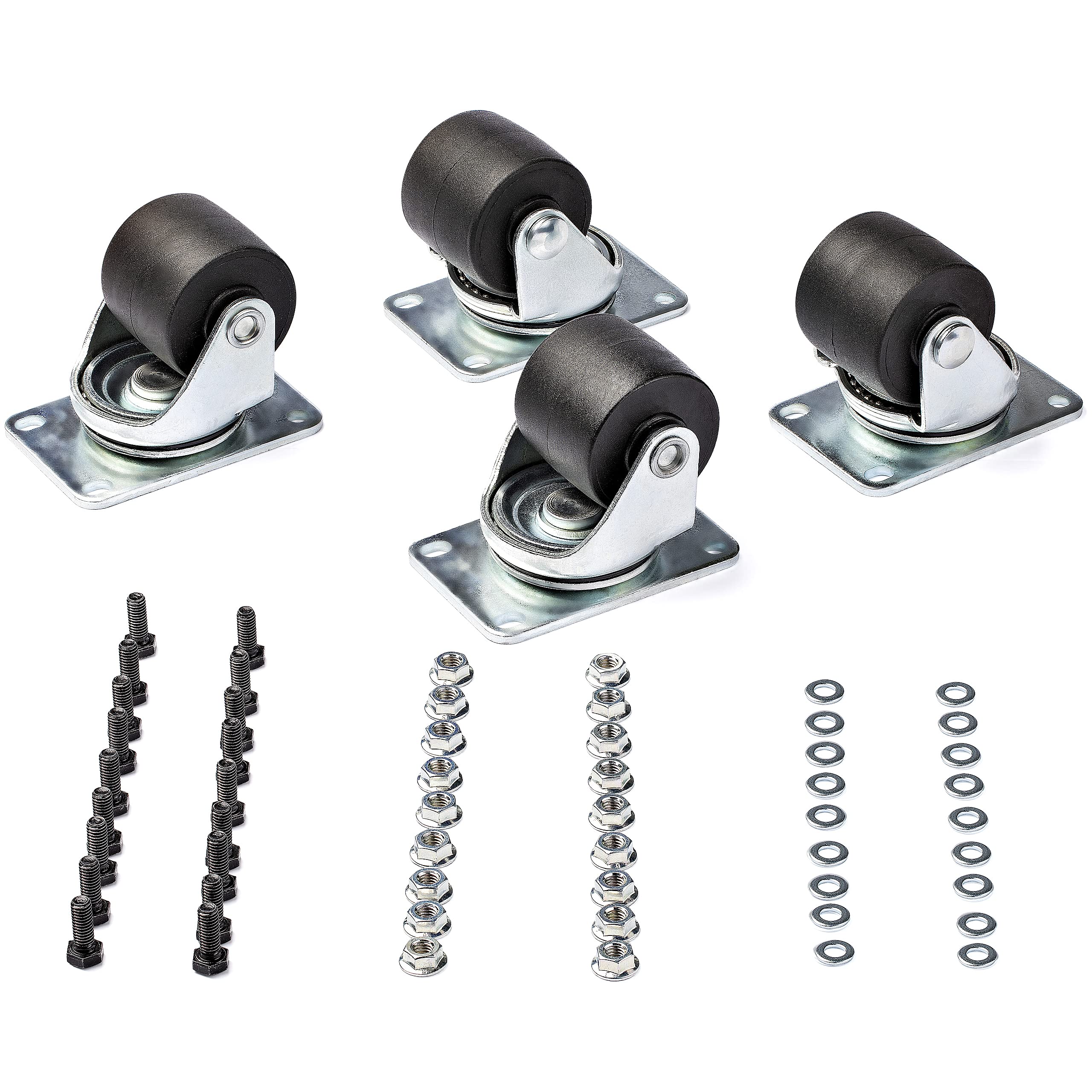 startech-com-4postcaster-kit-4-roulettes-pivotantes-rack-ouvert-200-kg image 5