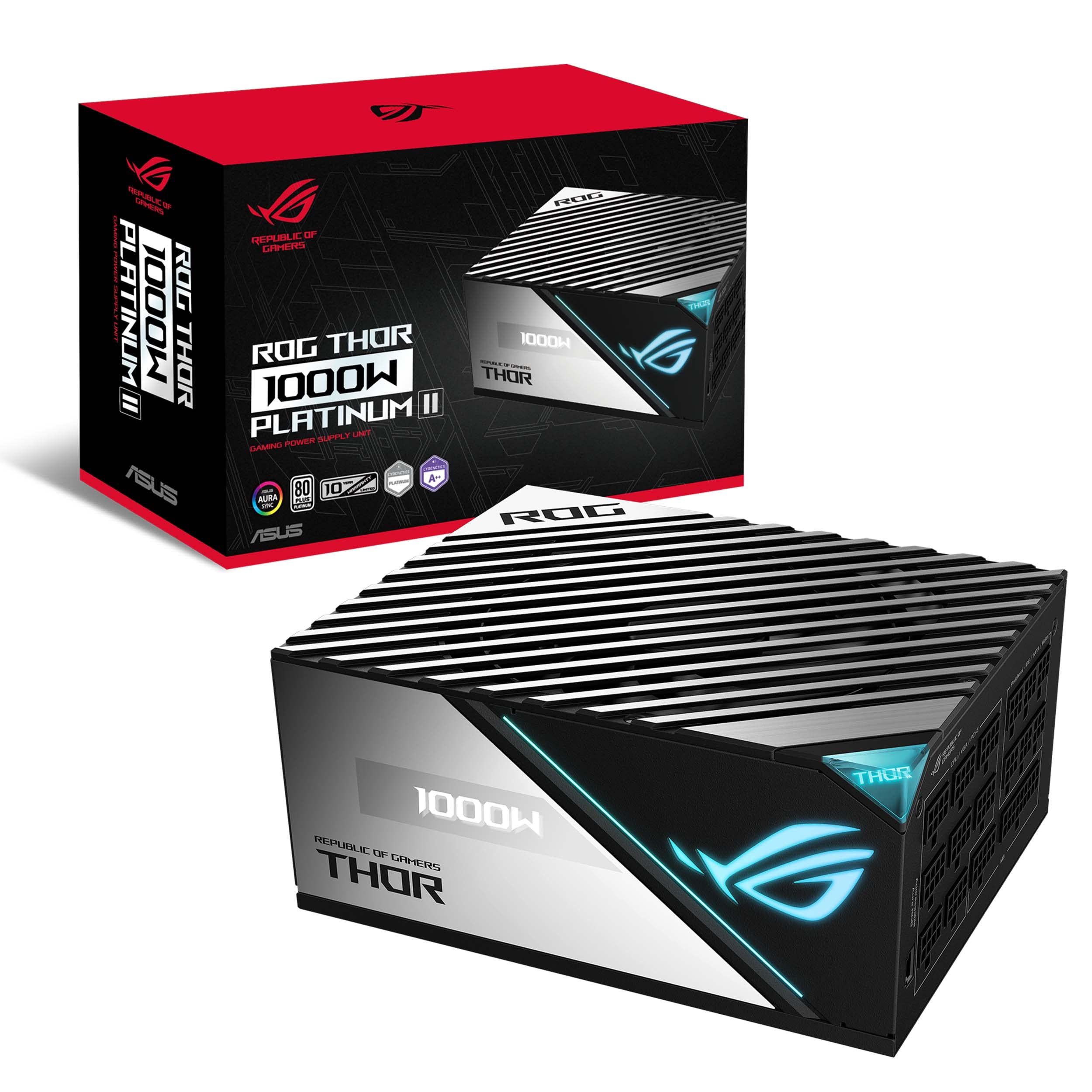 asus-rog-thor-1000w-platinum-ii-bloc-d-alimentation-modulaire-atx image 1
