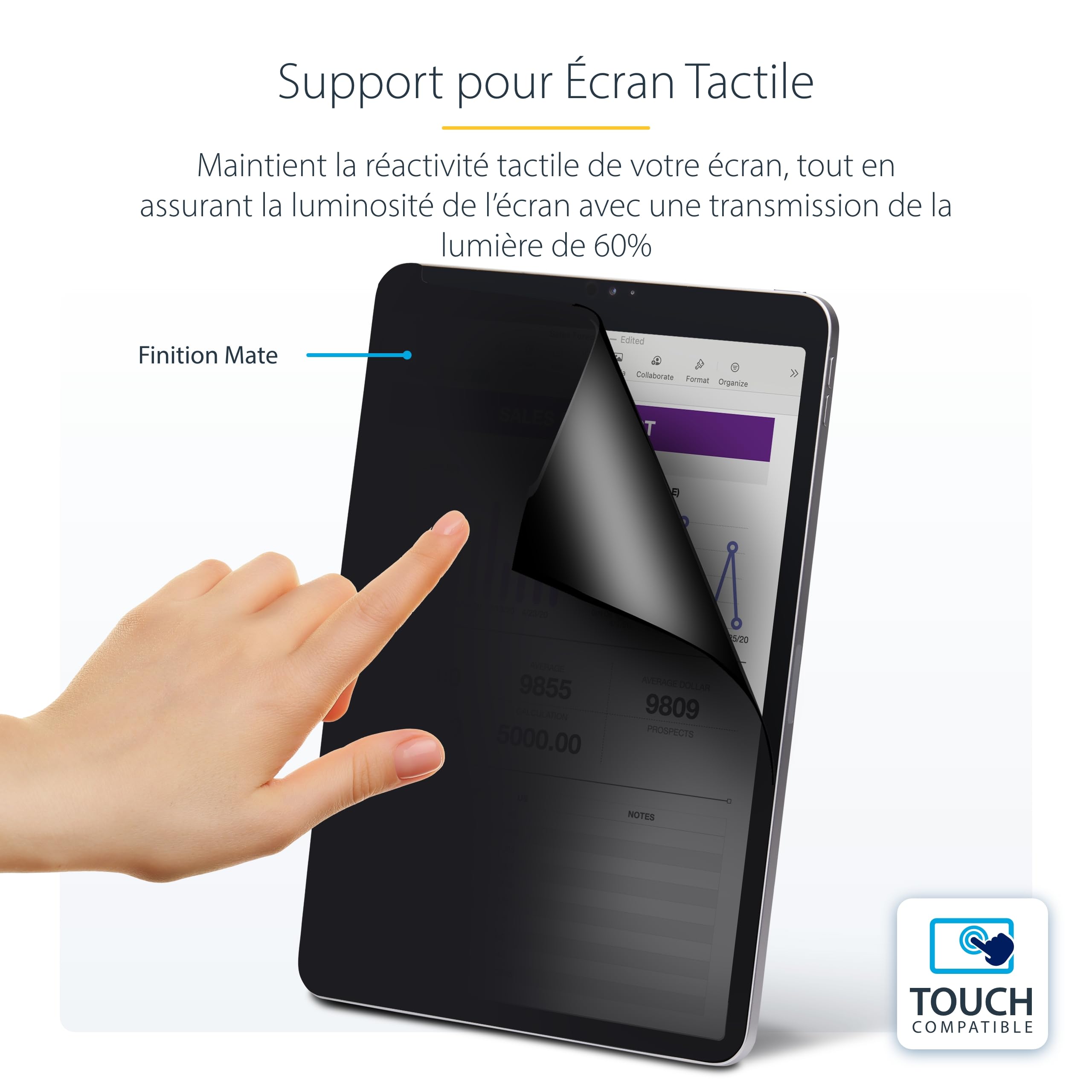 startech-com-filtre-de-confidentialit-4-voies-pour-ipad-pro-11-pouces-tactile image 5