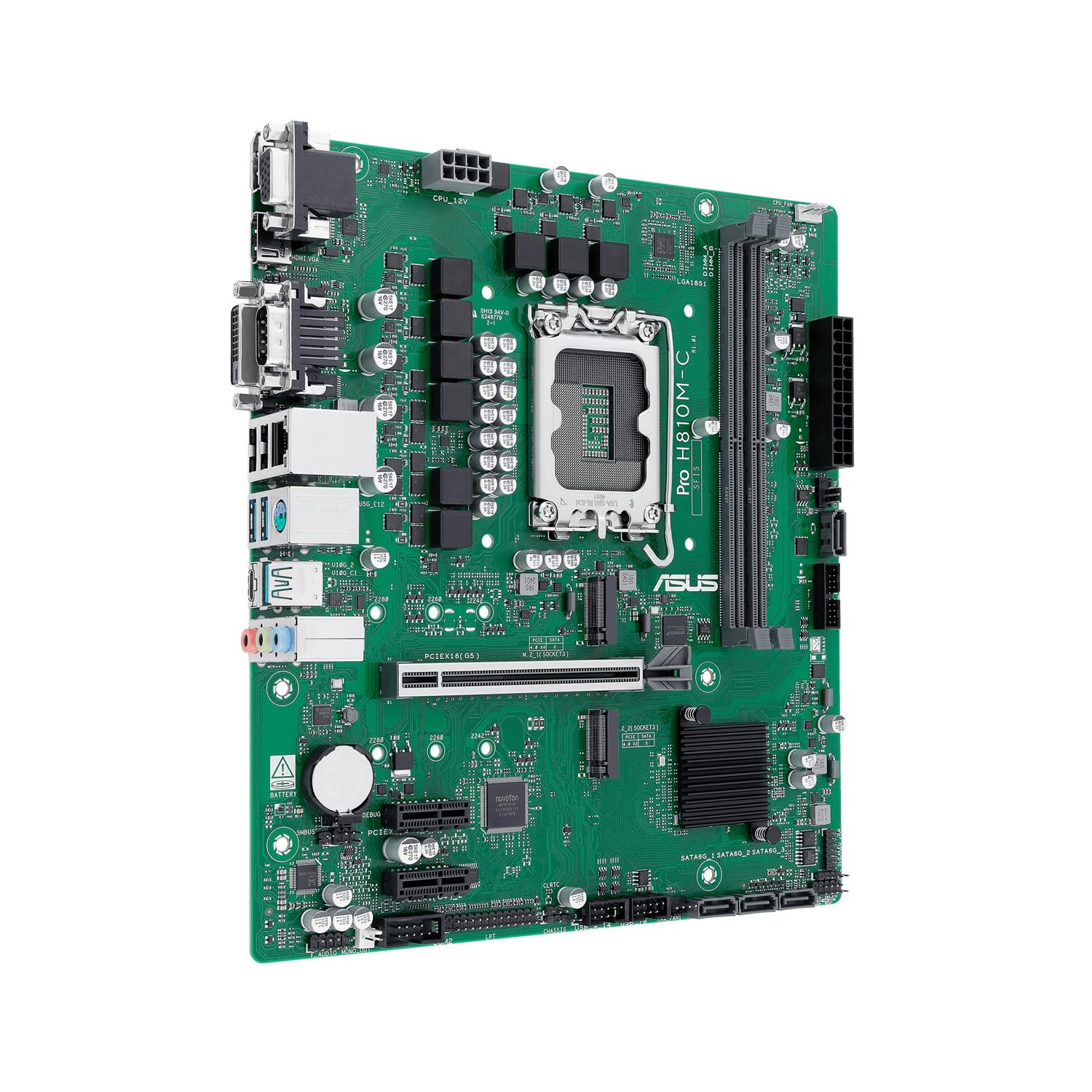 asus-pro-h810m-c-csm-carte-m-re-micro-atx-intel-lga-1851-ddr5 image 3
