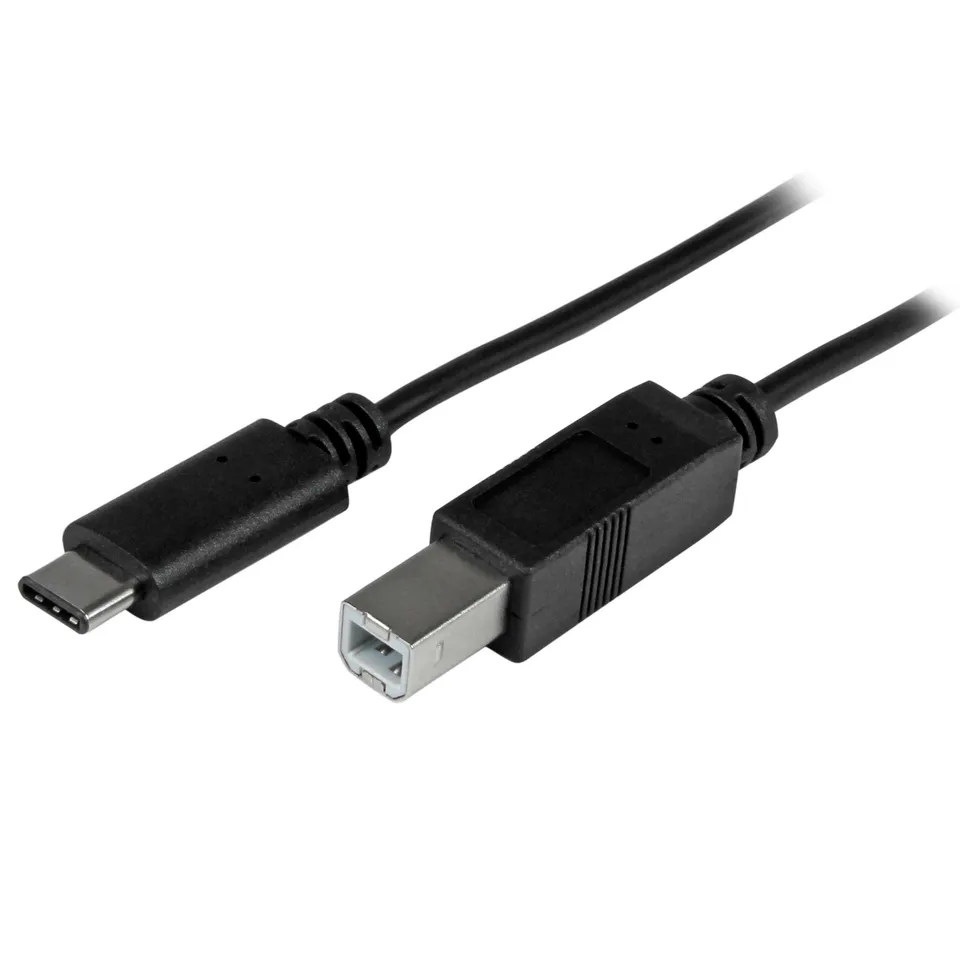 startech-com-usb2cb1m-c-ble-usb-c-vers-usb-b-1-m-noir image 1