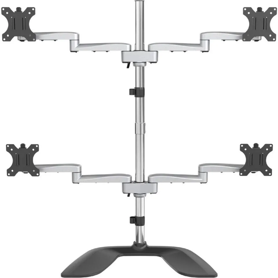 startech-com-armquadss-support-quad-pour-4-crans-jusqu-32-vesa-2x2-argent image 1