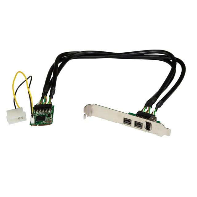 startech-com-mpex1394b3-carte-mini-pci-express-3-ports-firewire-800-400 image 1