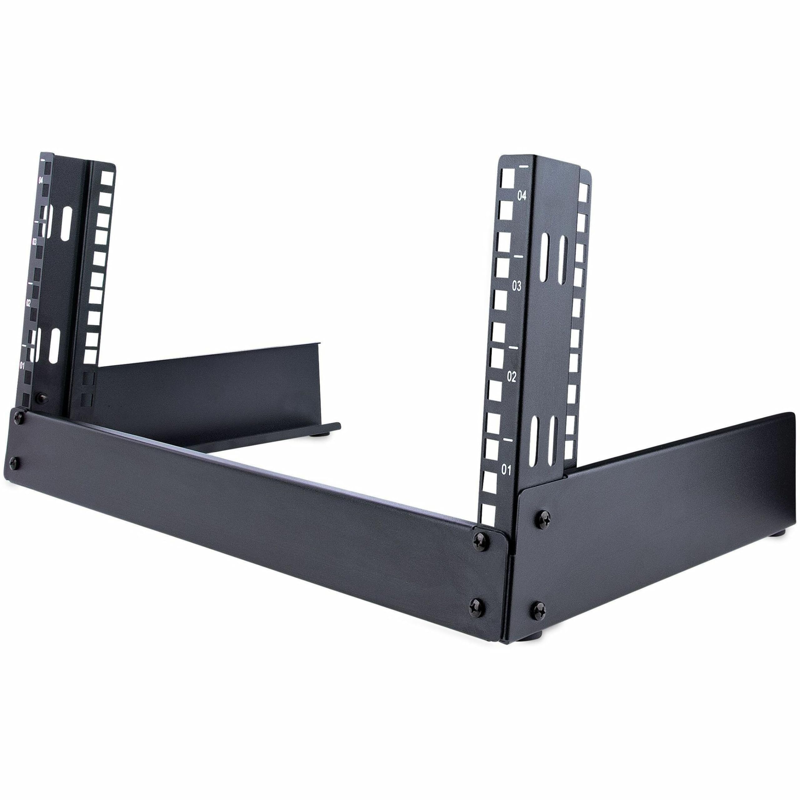 startech-com-rk4od-rack-serveur-bureau-4u-2-montants-ouvert-19-42kg image 1