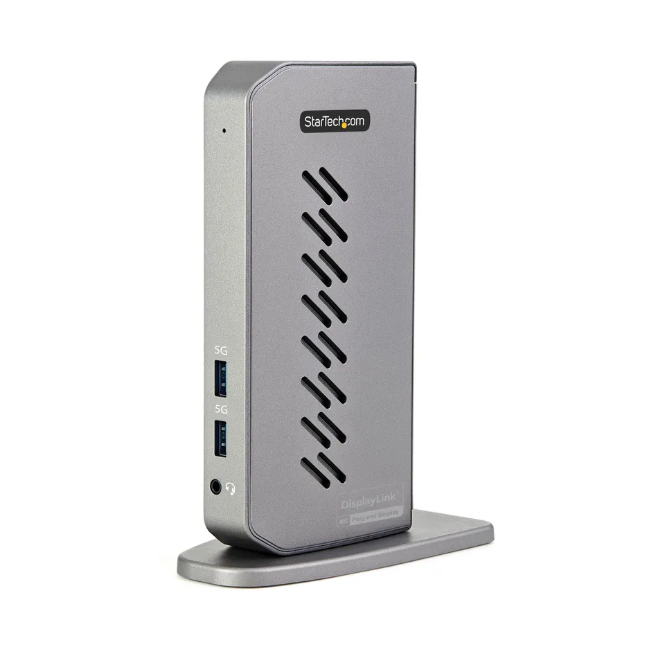 startech-com-dock-hybride-usb-c-usb-a-universel-double-4k-displaylink-hub-6-port image 1