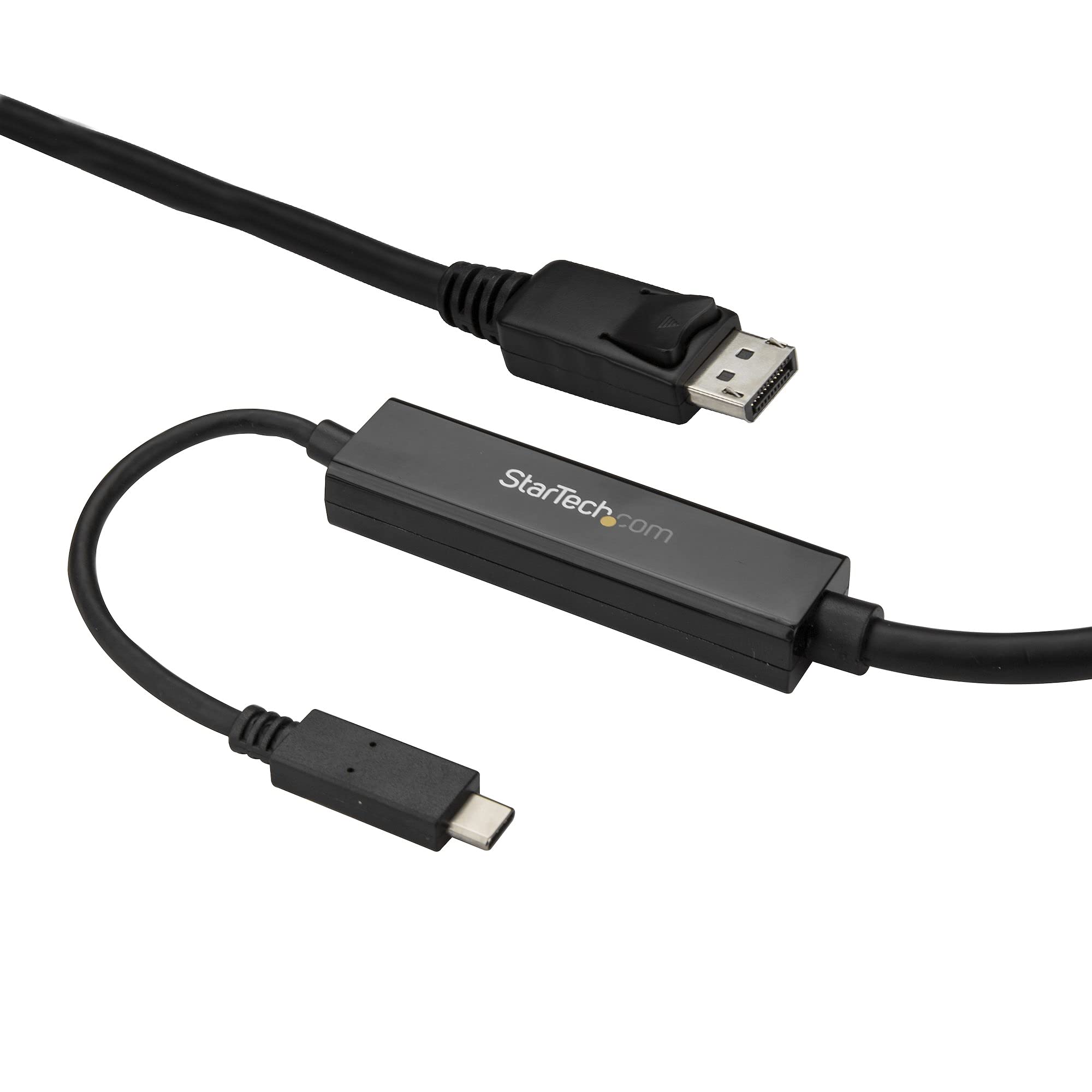 startech-com-c-ble-usb-c-vers-displayport-1-2-4k-60hz-dp-alt-mode-1-m-noir-cdp2d image 4