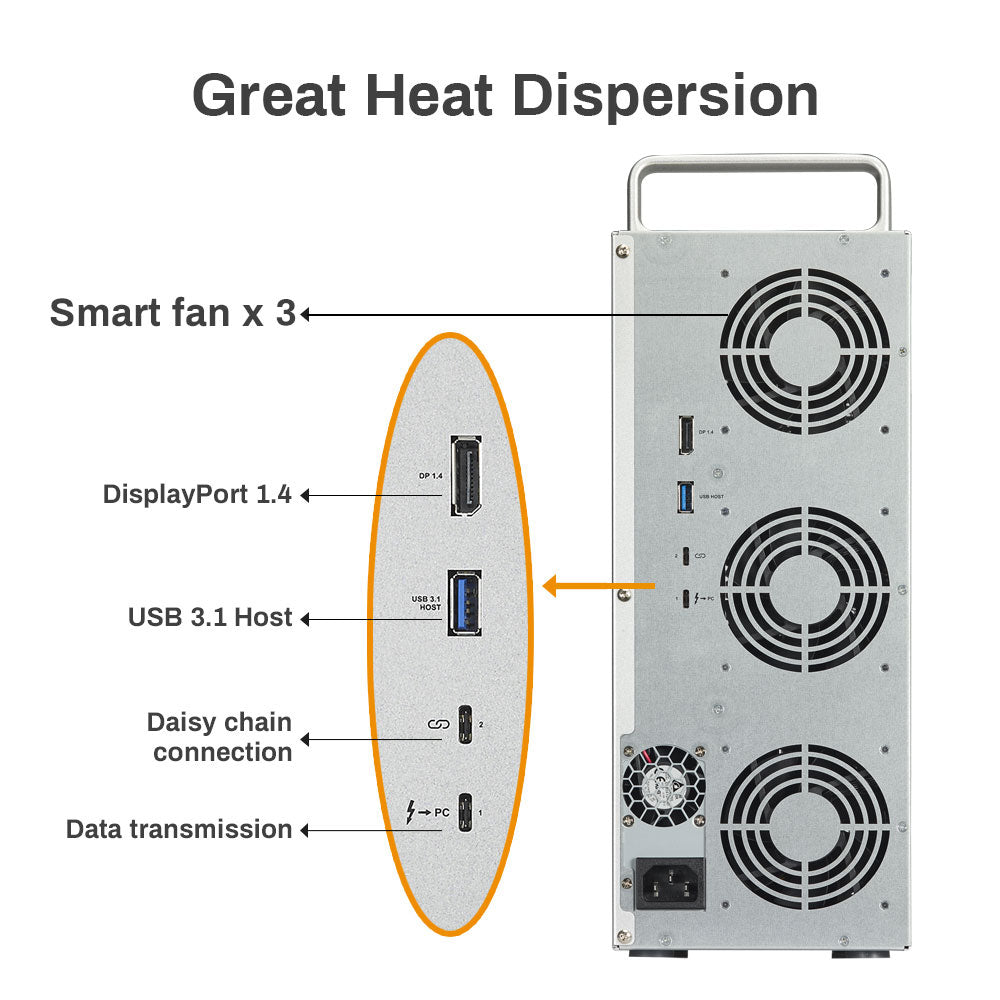 terramaster-d8-332-stockage-raid-thunderbolt-3-8-baies image 3