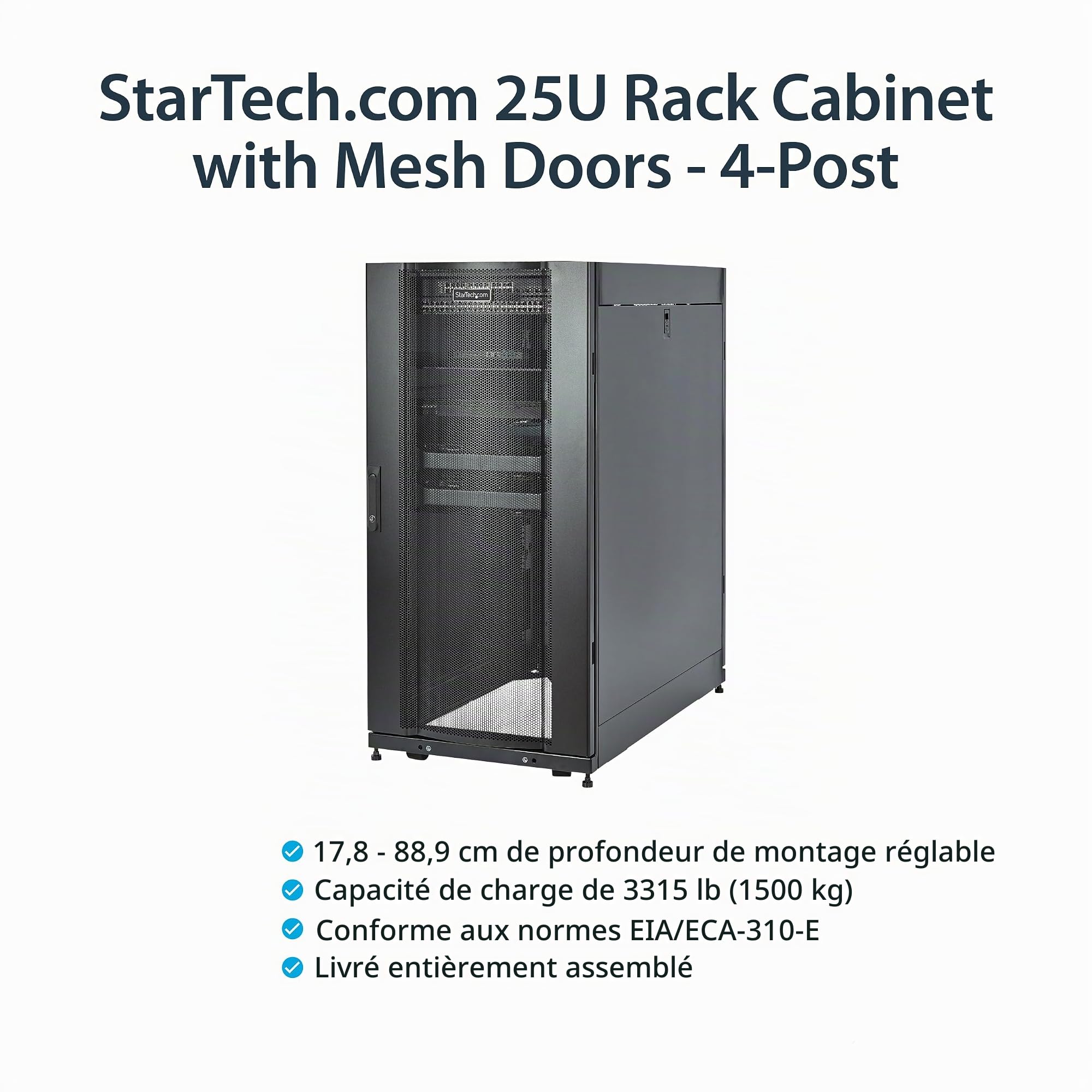 startech-com-rk2537bkm-armoire-serveur-25u-19-4-montants-89-cm-1500-kg image 2