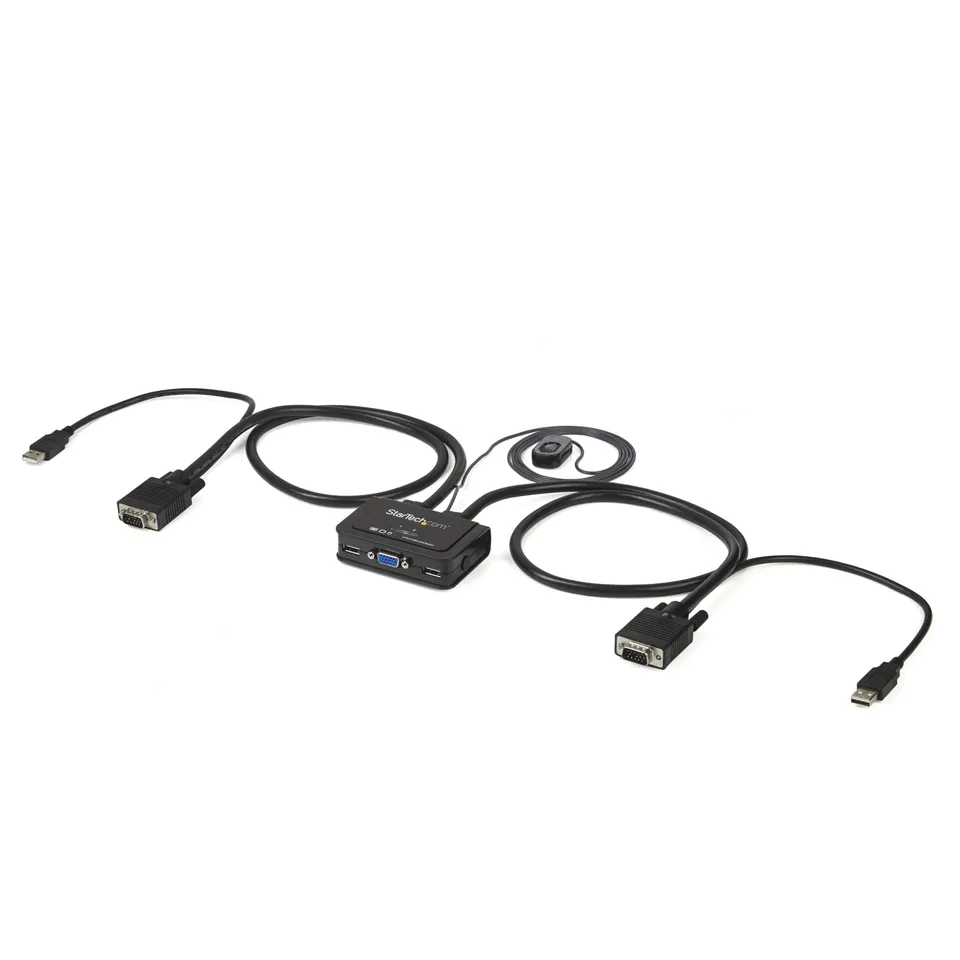 startech-com-sv211usb-switch-kvm-usb-vga-2-ports-avec-c-bles-int-gr-s image 1