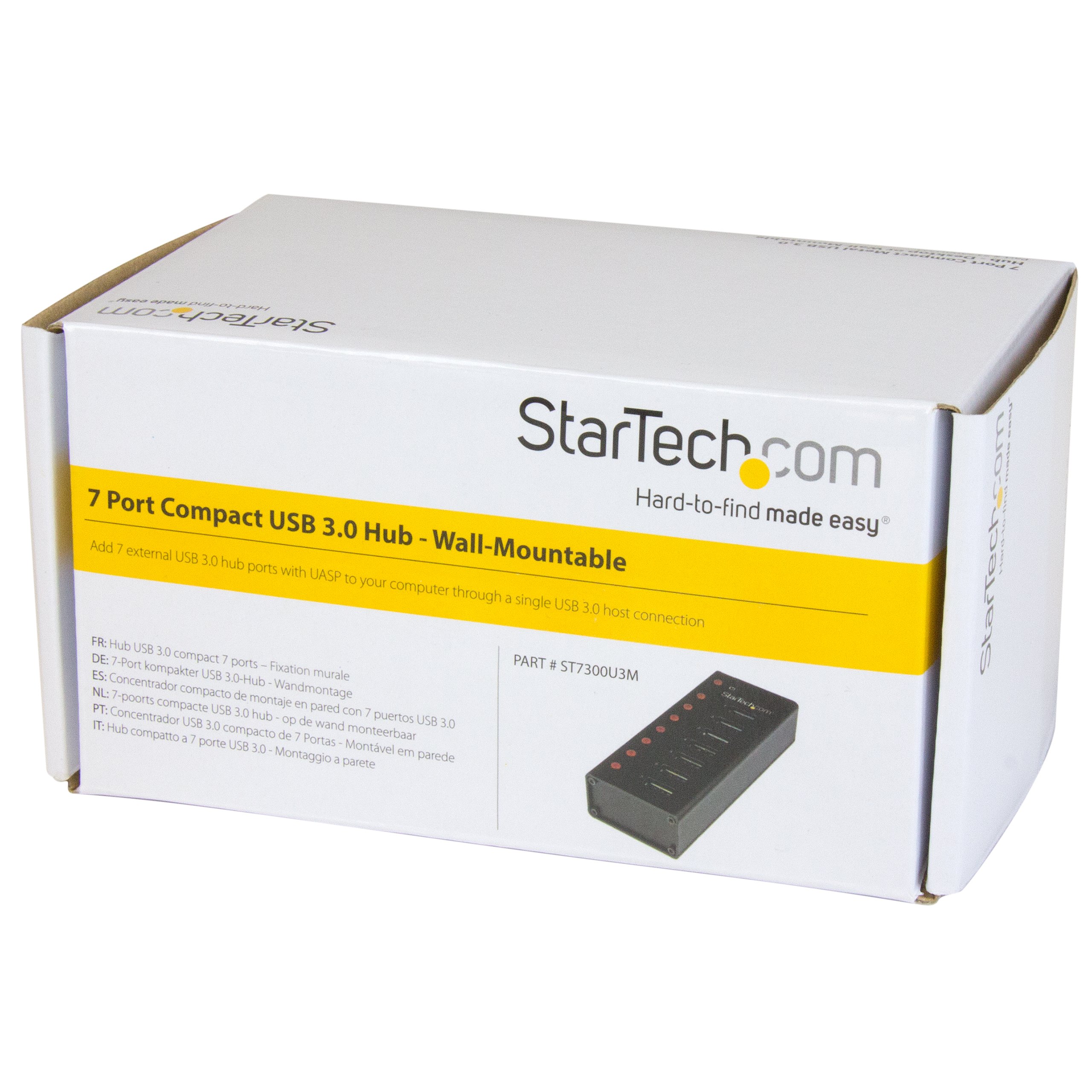 startech-com-st7300u3m-hub-usb-3-0-7-ports-5-gbps-m-tal-mural image 4