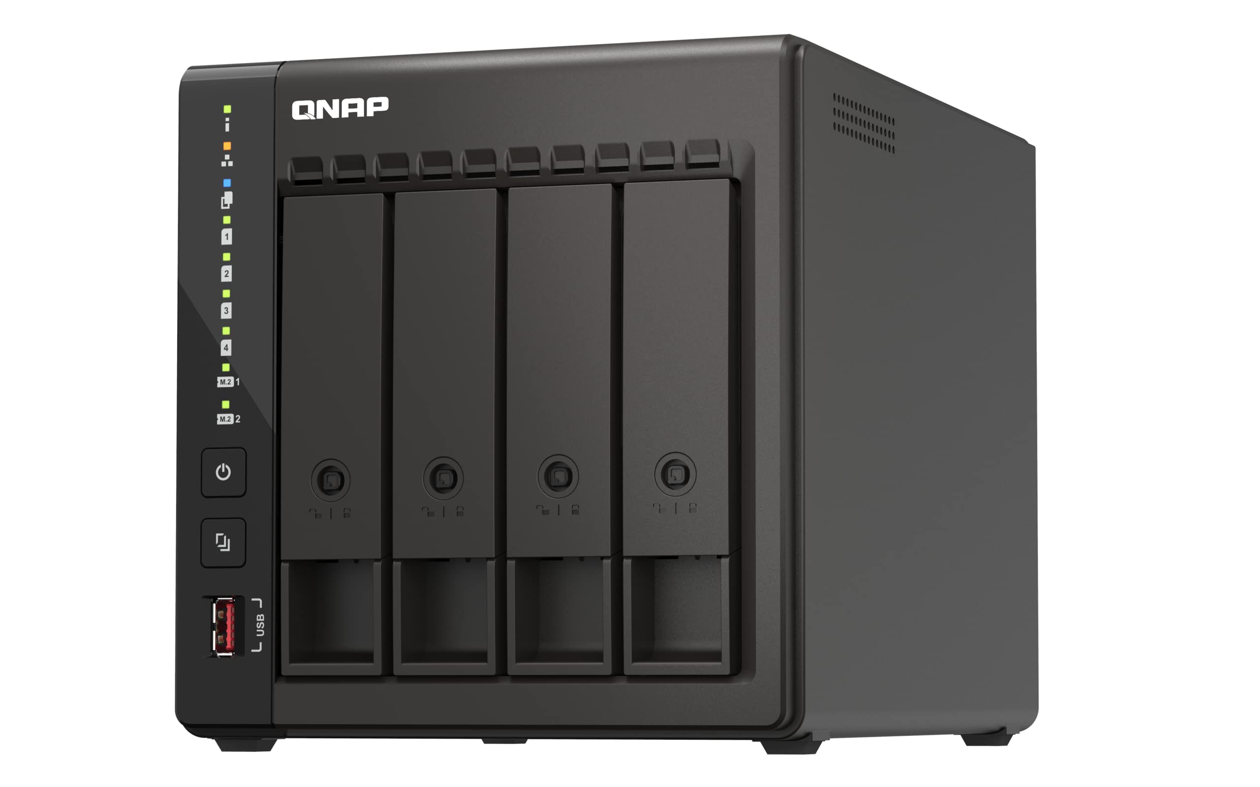qnap-ts-453e-8g-serveur-nas-tour-4-baies-intel-celeron-2-5gbe-8go-ram image 4