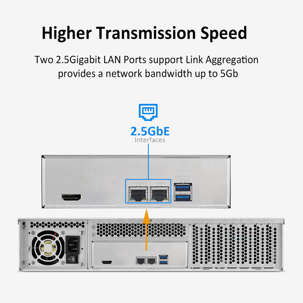 terramaster-u8-423-nas-rackmount-2u-8-baies-2-5gbe image 5