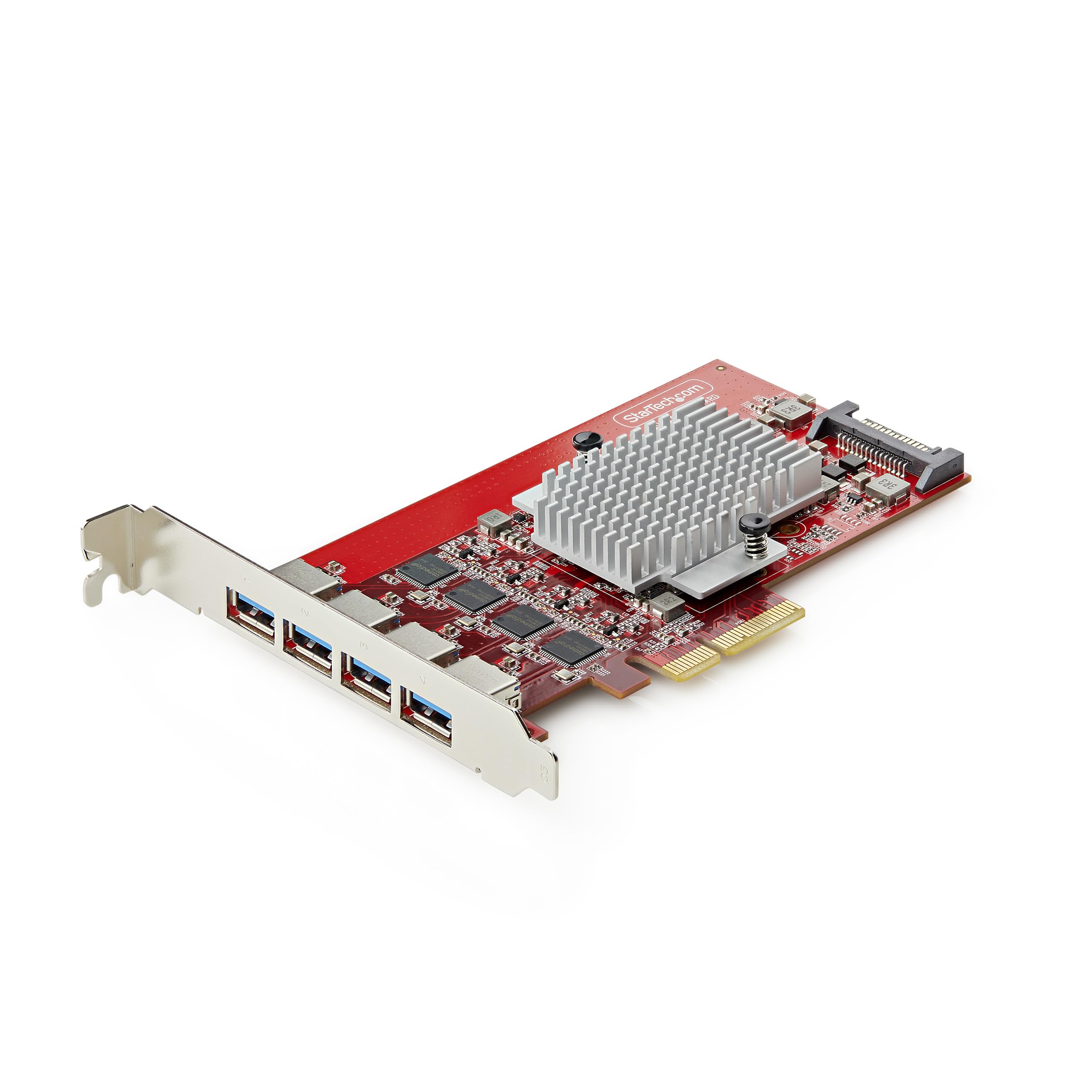 startech-com-p10q4a-usb-card-carte-pcie-usb-a-4-ports-10-gbps-4-contr-leurs image 1