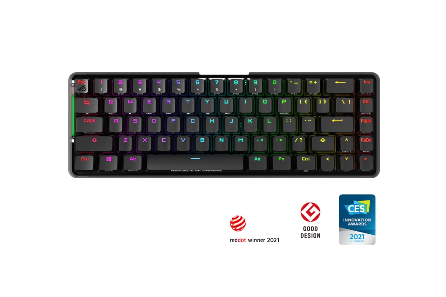 asus-rog-falchion-nx-red-clavier-gaming-m-canique-sans-fil-68-touches-azerty-rgb image 2