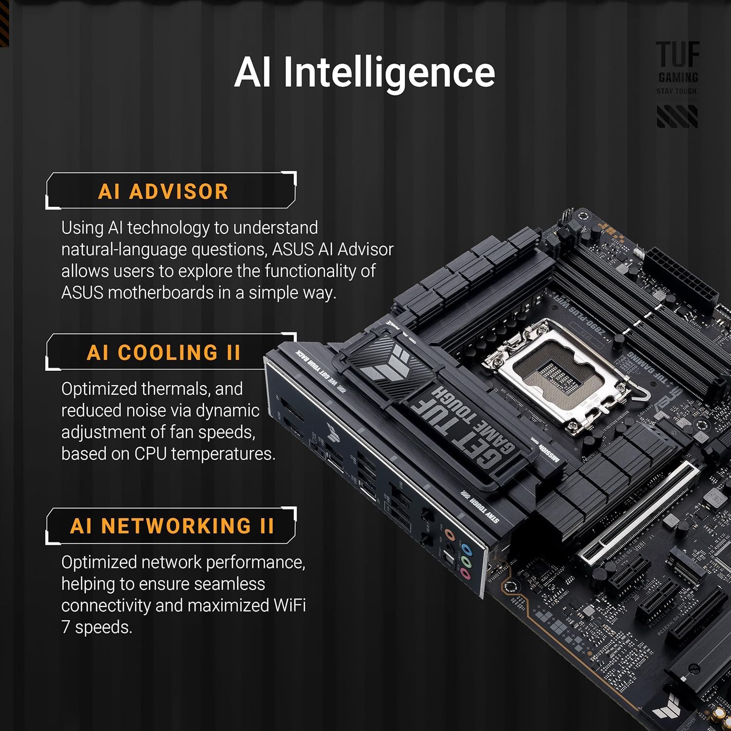 asus-tuf-gaming-z890-plus-wifi-carte-m-re-intel-atx-lga-1851-ddr5-wifi-7 image 5
