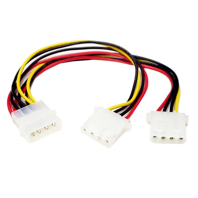 startech-com-pyo2l-c-ble-r-partiteur-y-molex-lp4-m-le-vers-2x-lp4-femelle-23-cm image 1
