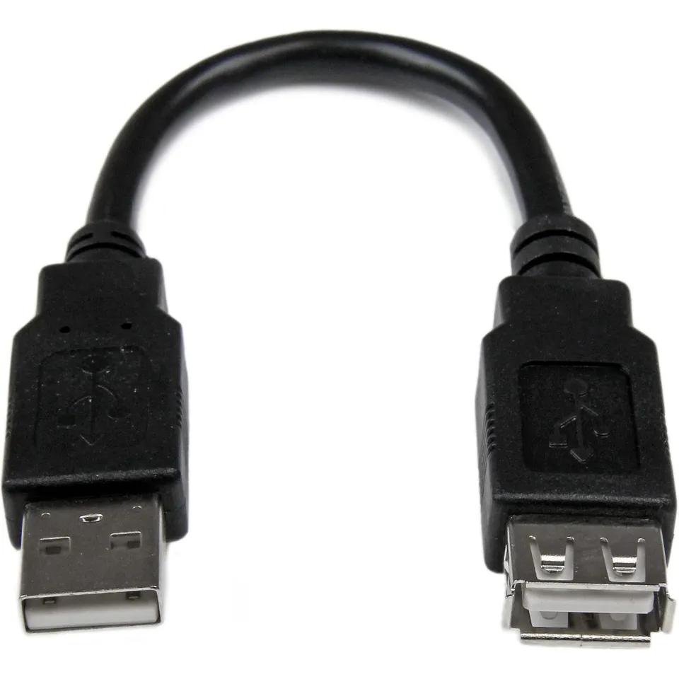 startech-com-usbextaa6in-rallonge-usb-2-0-a-vers-a-15-cm-noir image 1