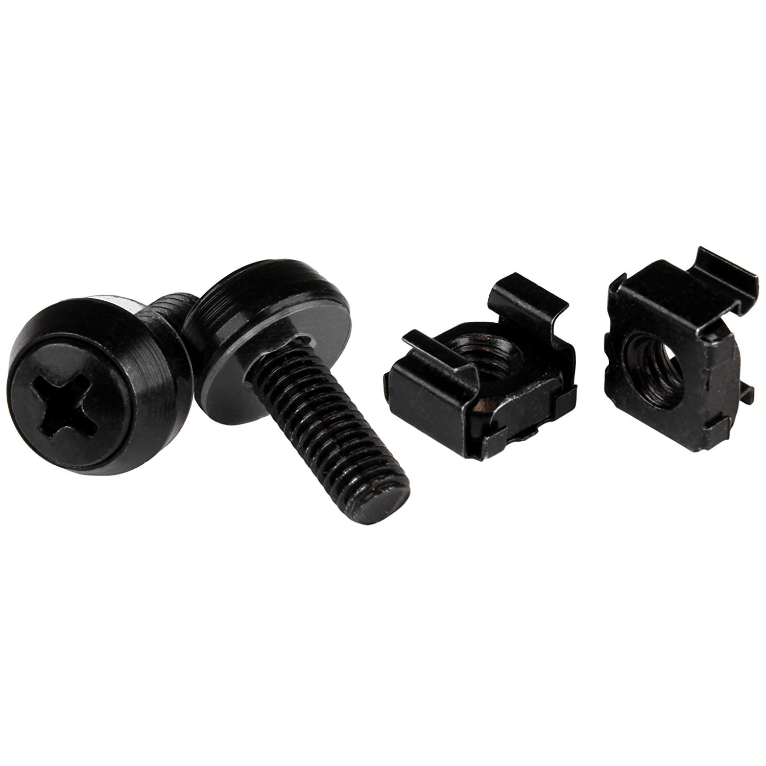 startech-com-kit-50-vis-m6-12mm-et-crous-cage-trou-carr-noir-outil image 1