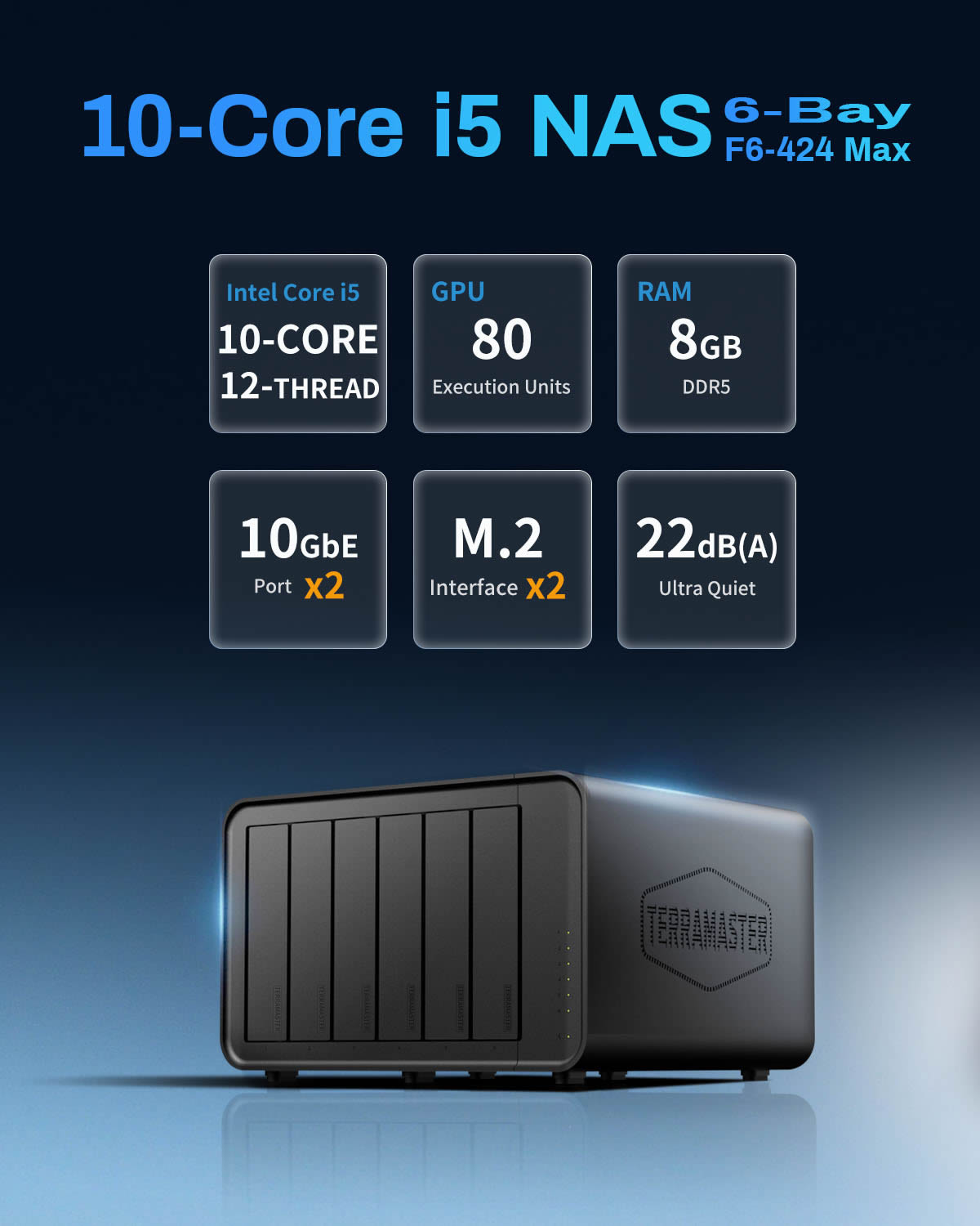 terramaster-f6-424-max-nas-6-baies-intel-core-i5-10gbe image 4