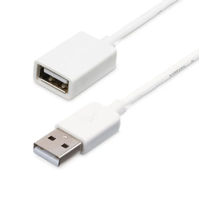 startech-com-usbextpaa3mw-rallonge-usb-2-0-a-a-m-f-3-m-blanc image 1