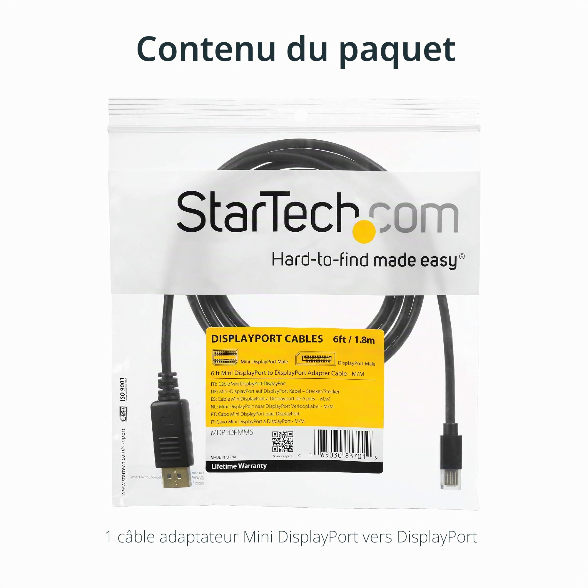 startech-com-mdp2dpmm2m-c-ble-mini-displayport-vers-displayport-1-2-2m-4k image 6
