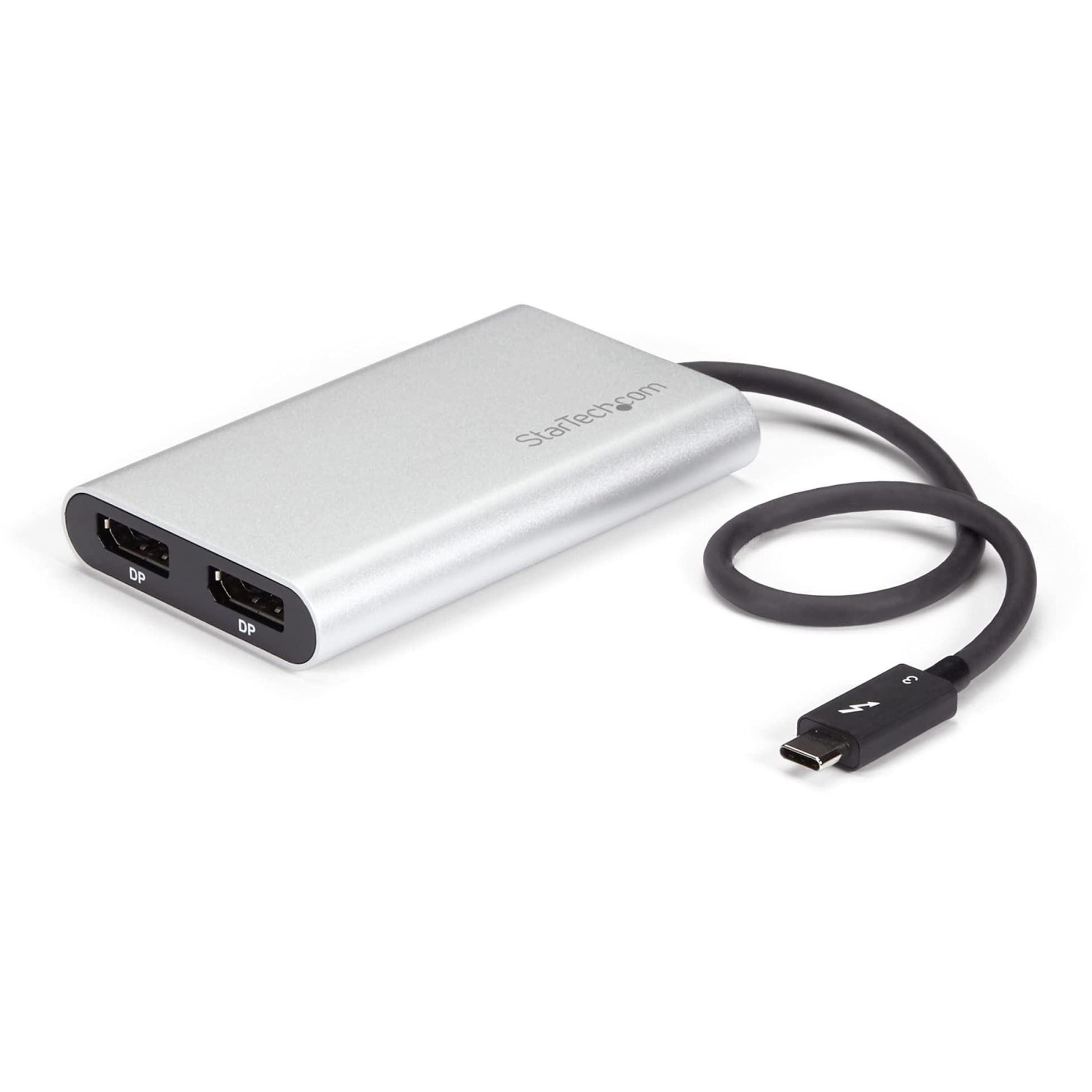 startech-com-adaptateur-thunderbolt-3-vers-double-displayport-4k-60hz-5k-tb32dp2 image 1