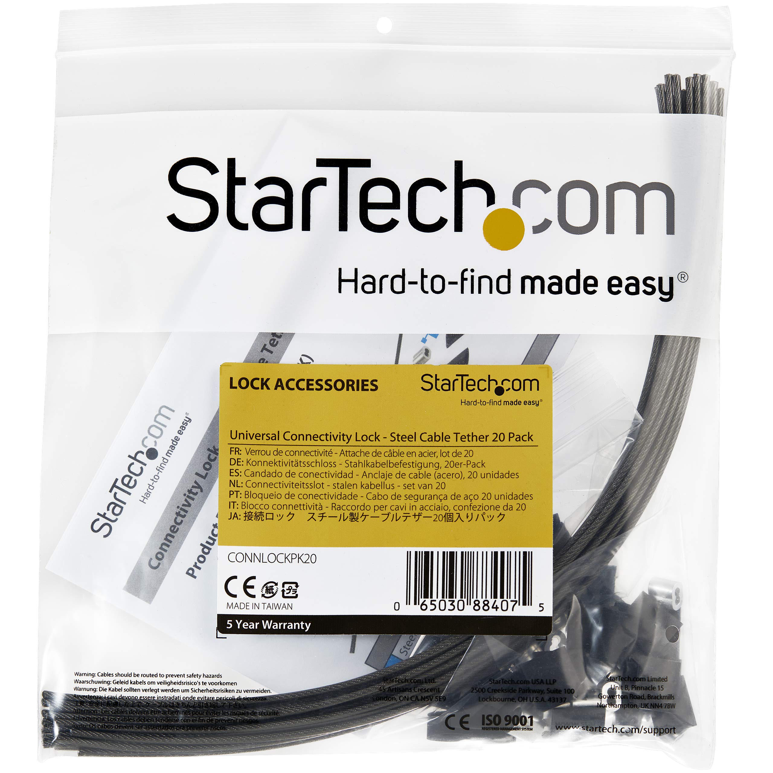 startech-com-connlockpk20-lot-20-attaches-s-curit-acier-pour-c-bles-et-adaptateu image 6
